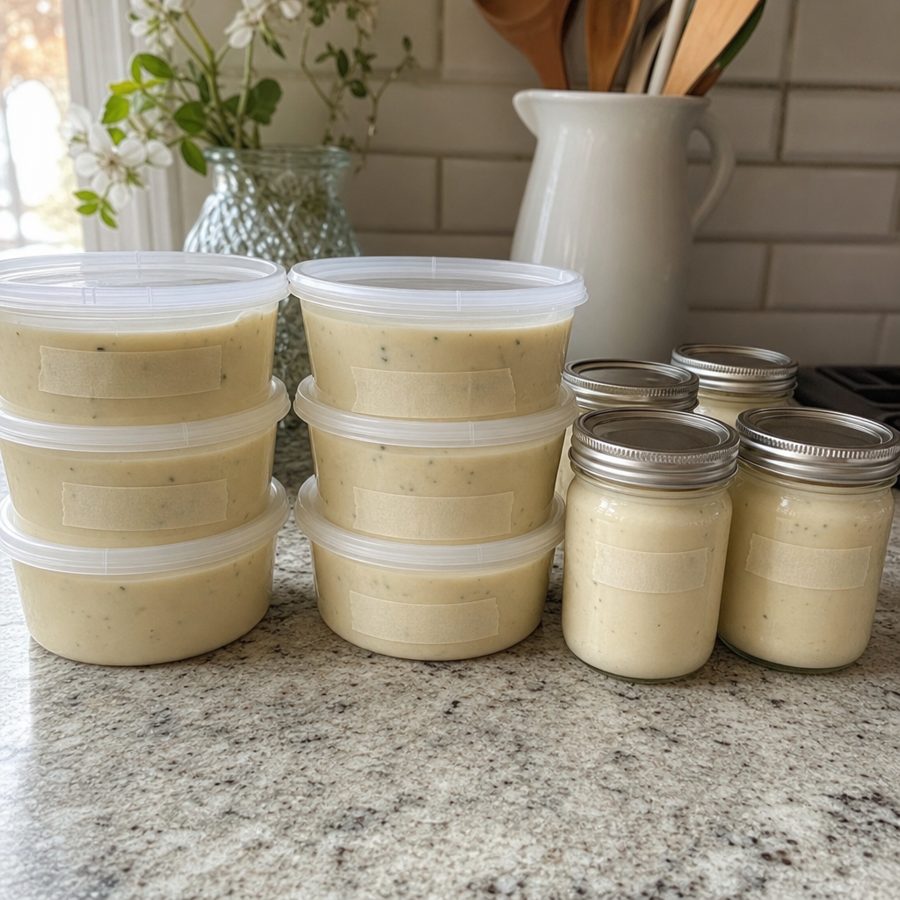 Creamy garlic parmesan sauce