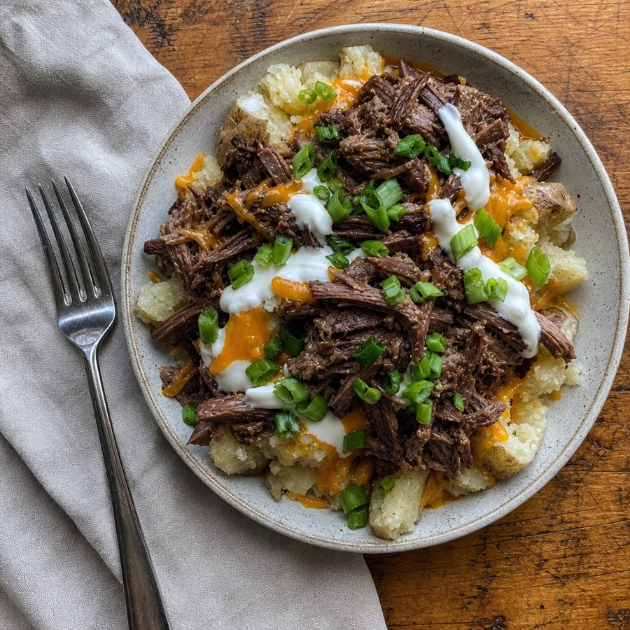 Loaded baked potatoes