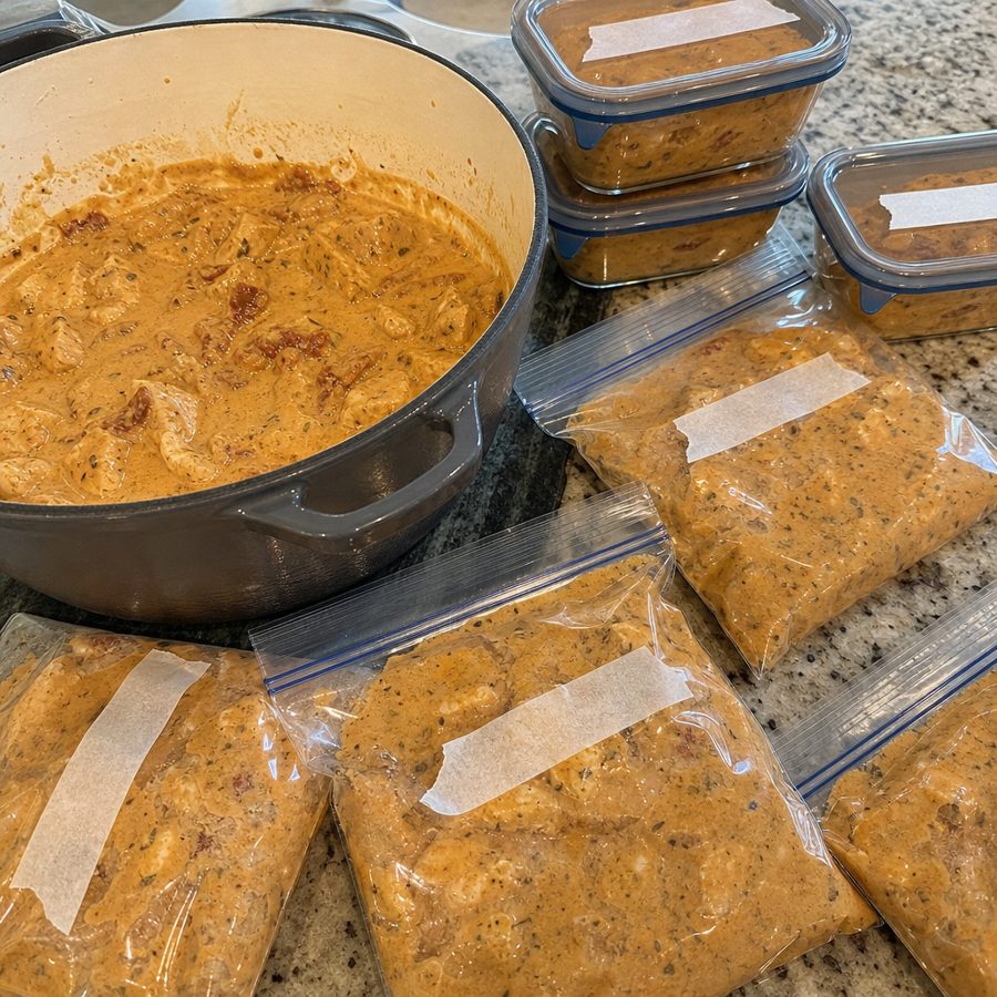 Creamy sun-dried tomato chicken